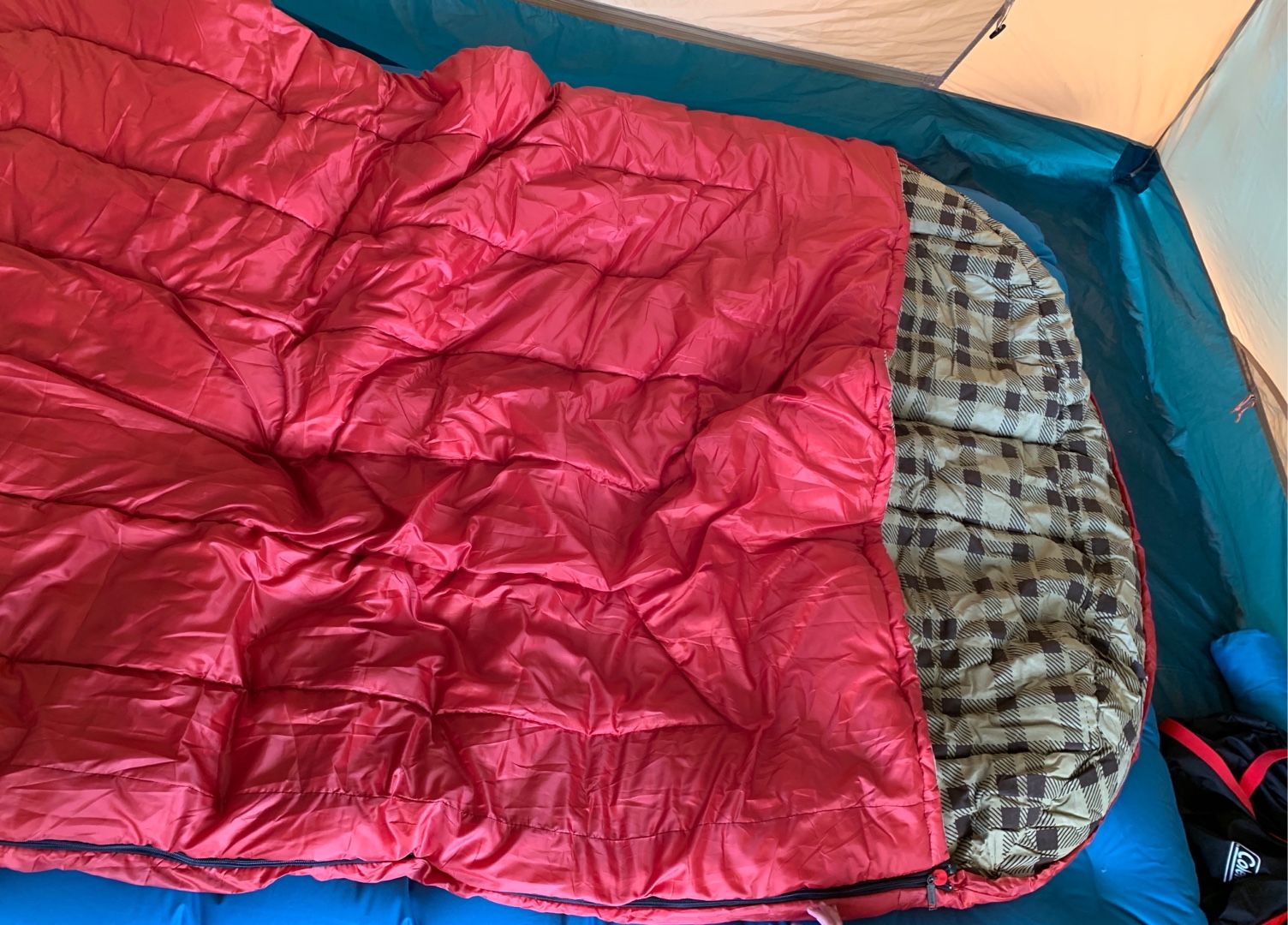 コストコで購入コールマン 2人用寝袋 Jimi Camp 地味キャン 楽天ブログ