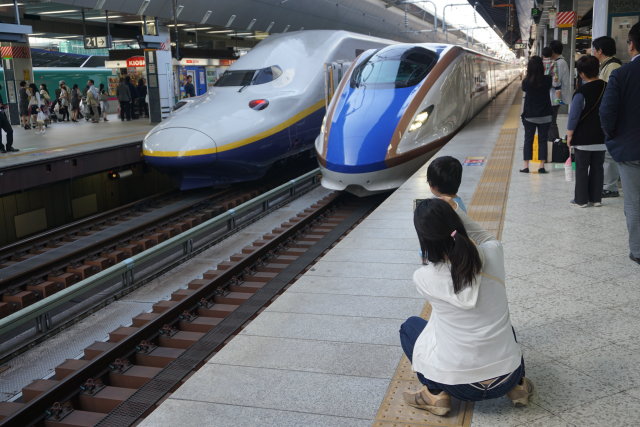 東京駅 北陸新幹線から ス―パー白鳥青森駅