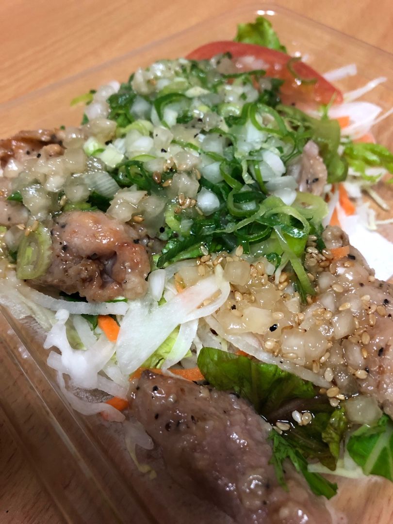 ねぎ盛り ねぎ塩チキンのサラダ セブンイレブン ご飯いただきます 楽天ブログ