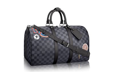 keepall-bandouliere-45-damier-graphite-stickers, N41057