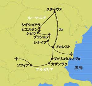 旅行行程図(スチャヴァを除く)