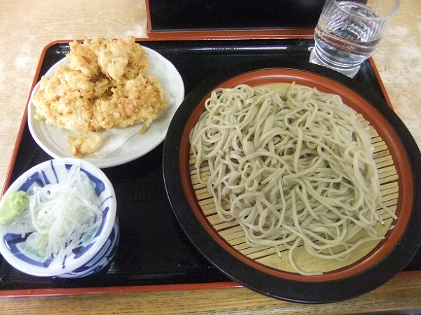 ねぎどん＠千束のもりそば＋桜海老天１