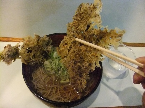 おくとね@新橋の舞茸天そば2