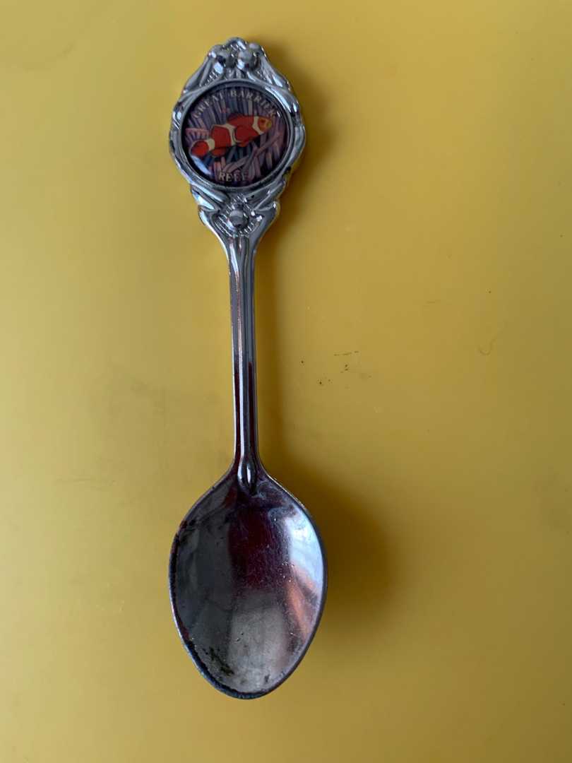 Australia Silver Plated Great Barriere Reef Spoon オーストラリアグレートバリアリーフの