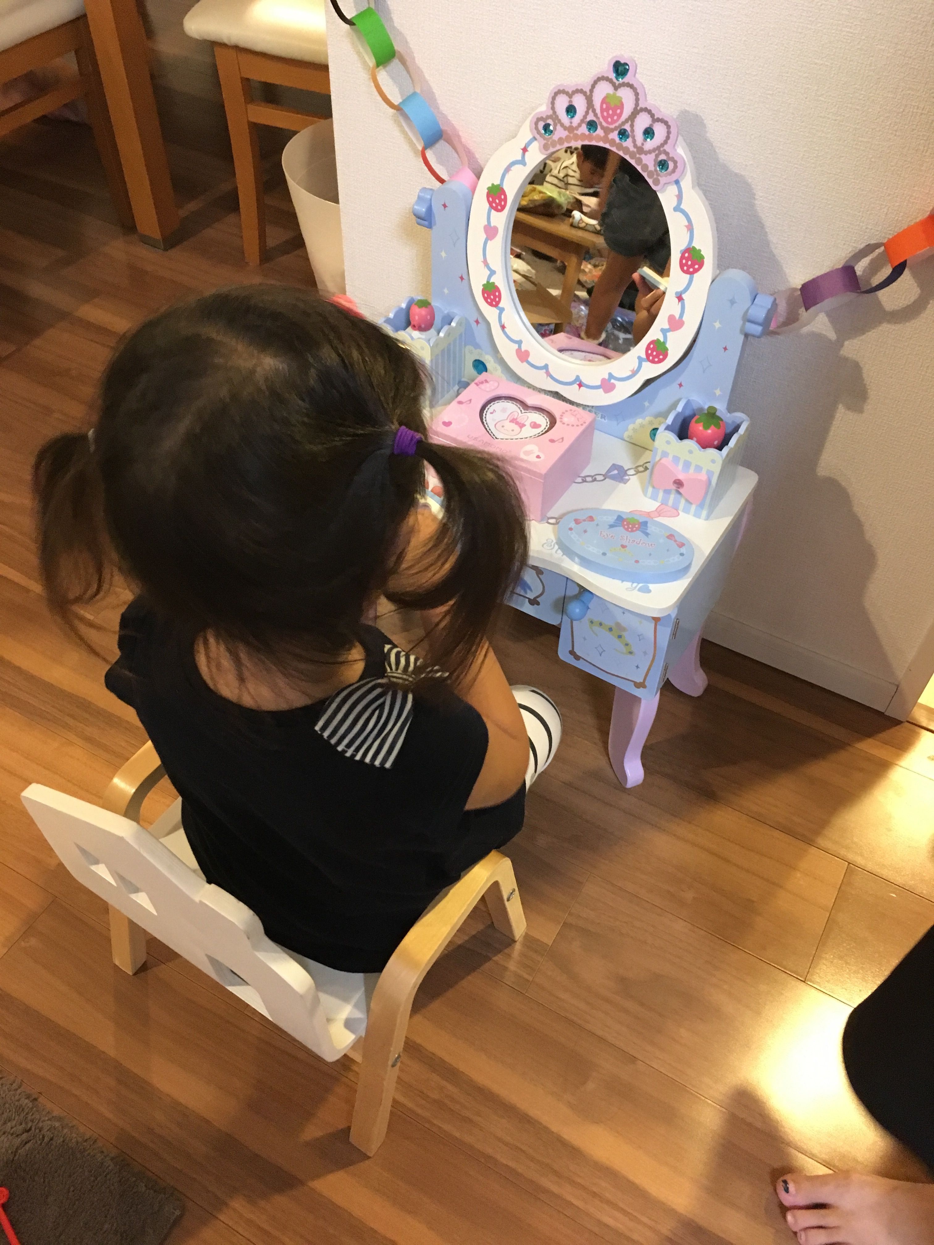 ３歳女児の誕生日プレゼント 木製ドレッサー イクメンパパを目指す日記 楽天ブログ