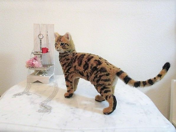 羊毛フェルトでベンガル猫ちゃん猫ちゃん作りました - 楽天ブログ