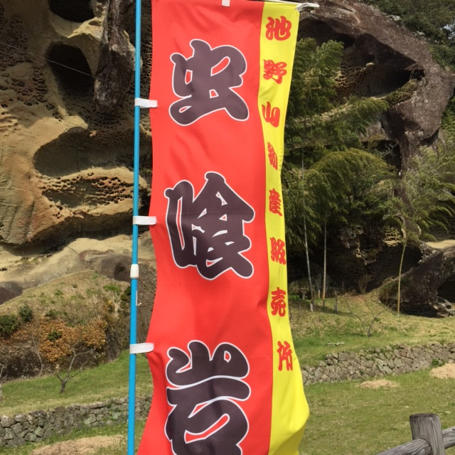 虫くい岩（旗.jpg