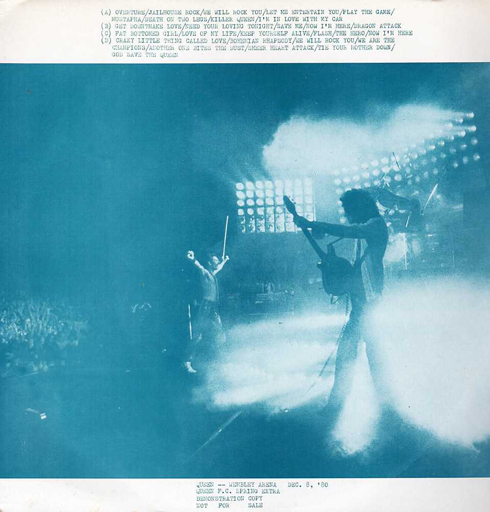 QUEEN 『FLASH ALIVE』Bootleg /The Wembley Arena, London 1980年12月