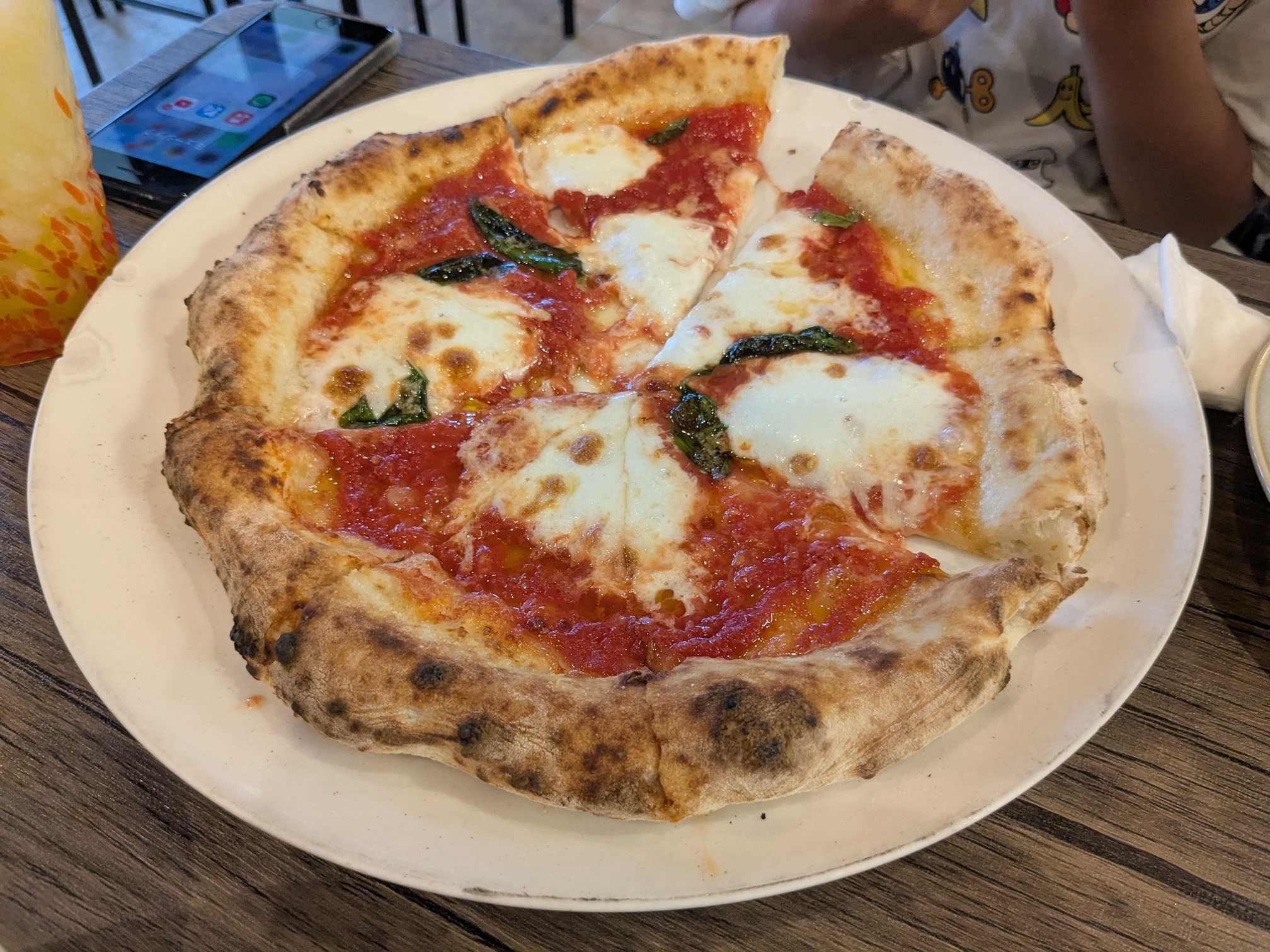 一隼(いちたか)　小学生連れ夕食　マルゲリータ