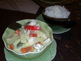 Green Curry and Jasmin Rice