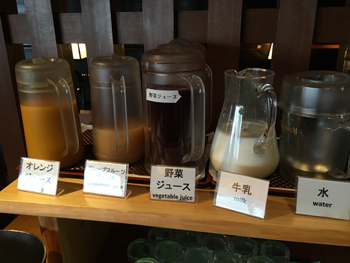 名古屋金山ホテル朝食バイキングドリンク