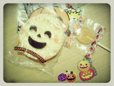 ハロウィンの配るお菓子。