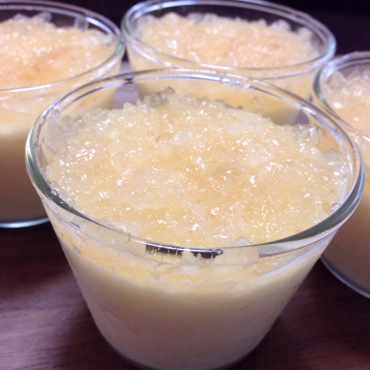 桃のヨーグルトムース