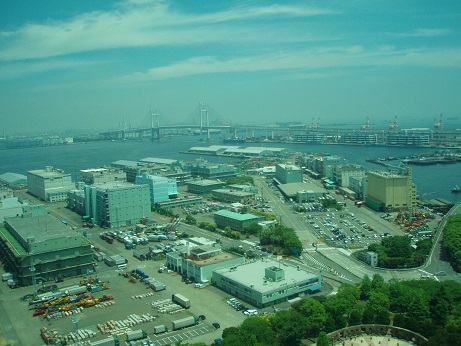 マリンタワー展望室からの風景