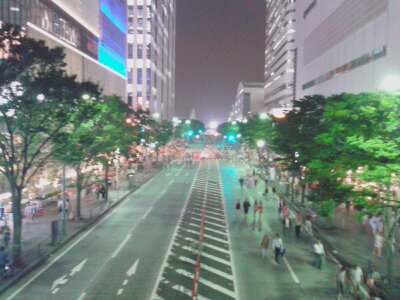 みなとみらい花火大会跡2013年８月