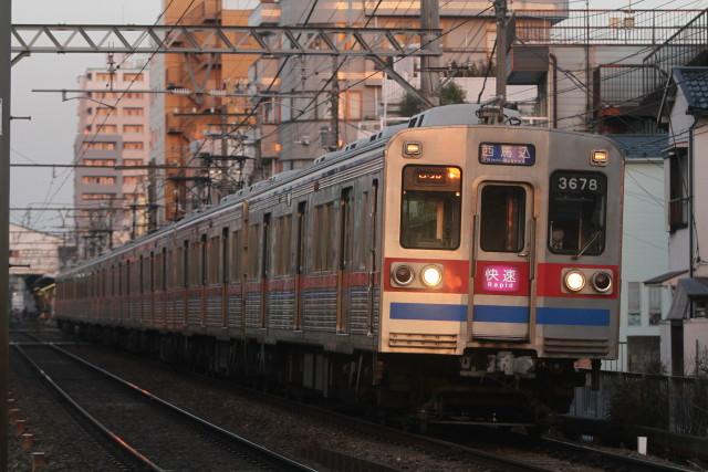 京成電鉄 押上線の夕暮れ3