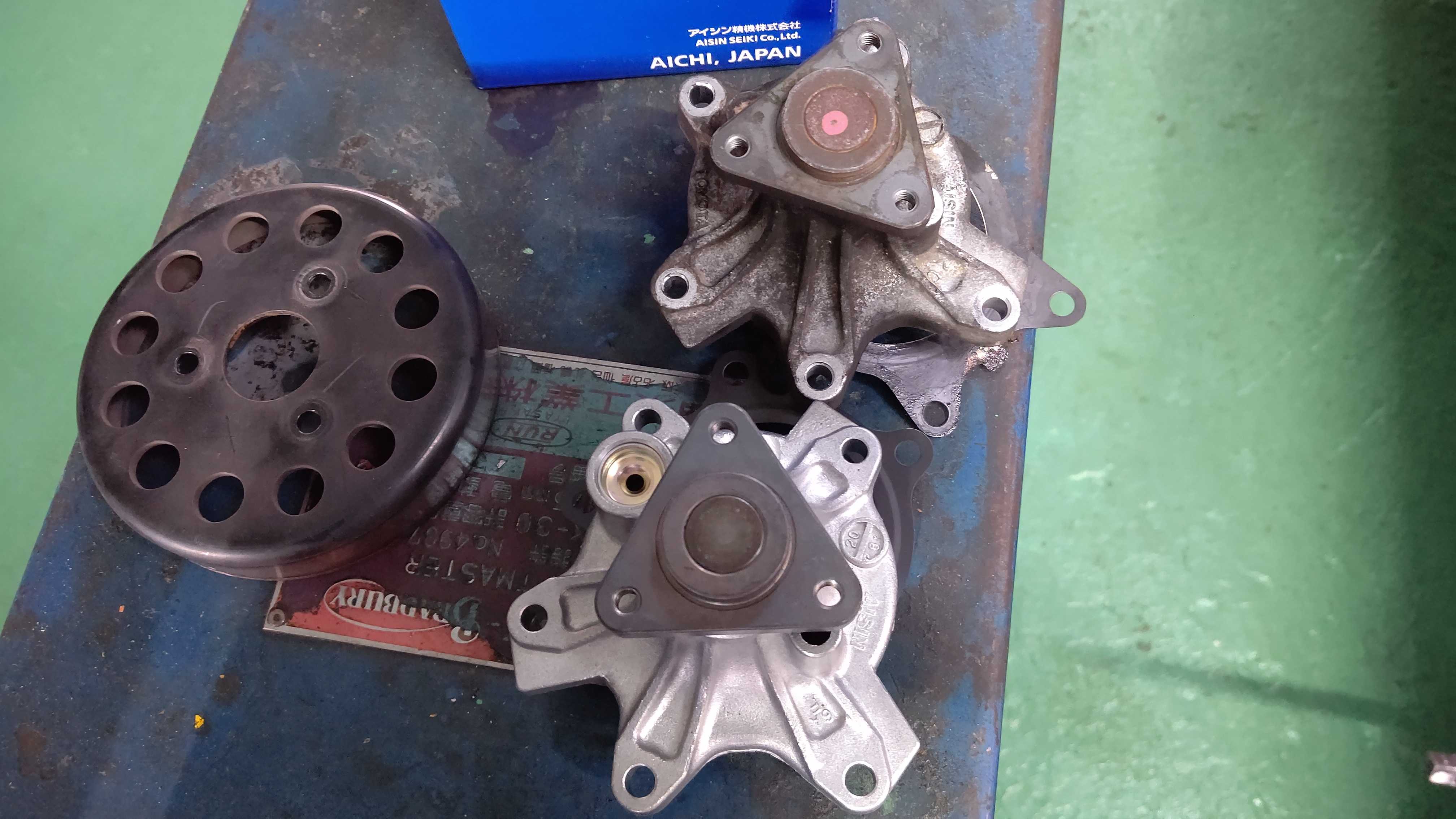 シエンタ エンジン異音 ウォーターポンプ交換 大川市 大木町 柳川市 佐賀市 外車修理 有限会社岩元自動車 整備事例ブログ 楽天ブログ