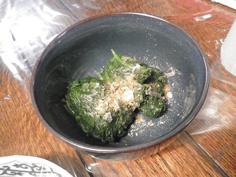 ホウレン草お浸し