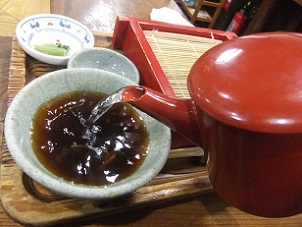 水車生そば@天童のそば湯