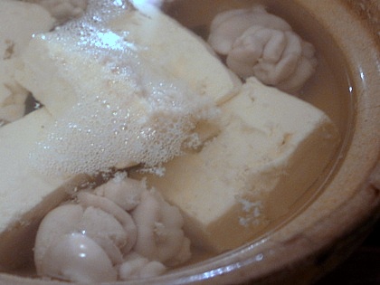 湯豆腐にタチ