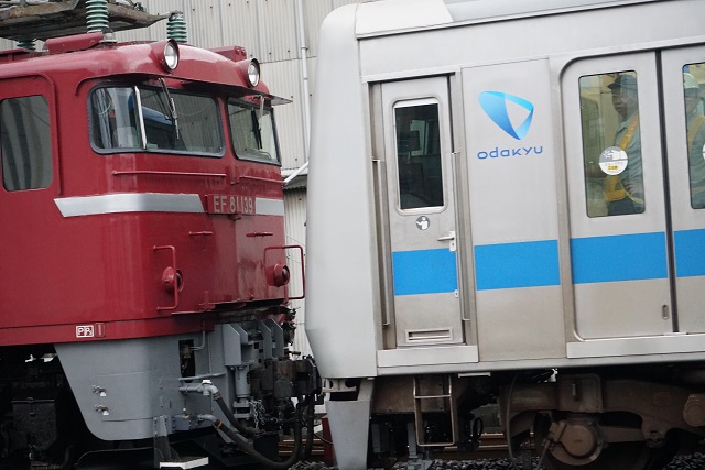 EF81 139牽引 小田急4000形 大宮 出場配給7