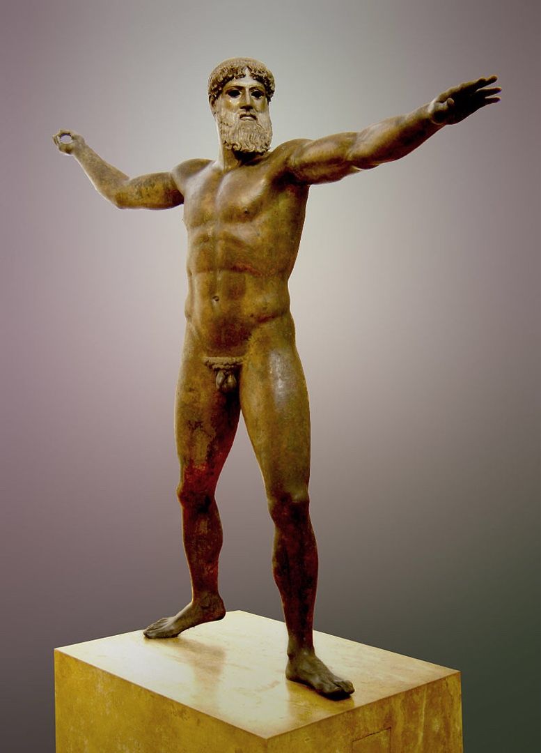 ギリシャ製☆アテネ国立考古学博物館 Poseidon or Zeus 460B.C 