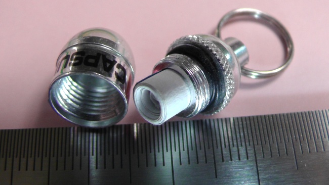 Oリング付きで防水性あり