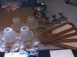 シーリングファンの部品