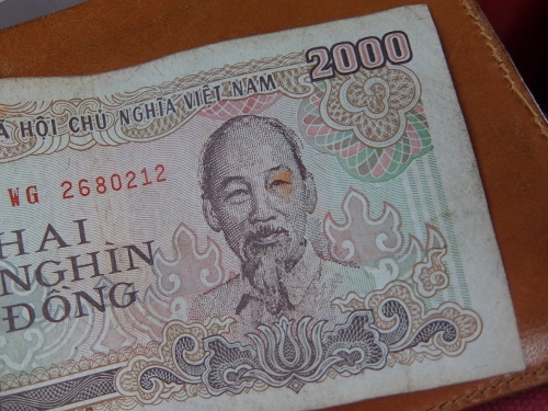 ベトナム　ハノイ　アジア　旅　雑貨　ドン　両替