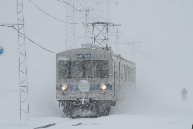 弘南鉄道 大雪の 弘南線3