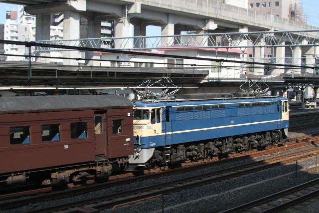 EF65 501＋旧客. 左沢線SL運転用 配給3
