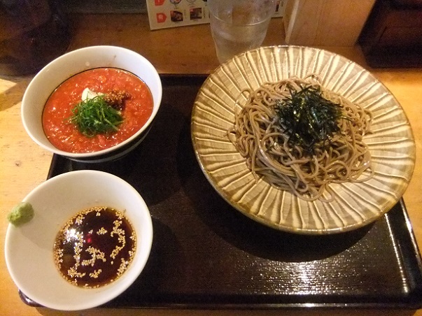 つけ蕎麦安土＠高田馬場のトマトつけ蕎麦１