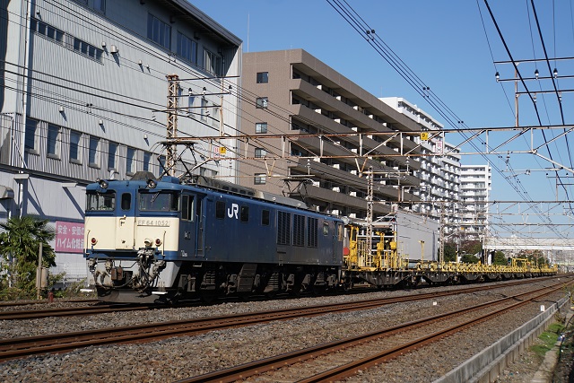 EF64 1052牽引 酒折ロングチキ工臨 & EF65 1105牽引 新川崎ロングチキ工臨2