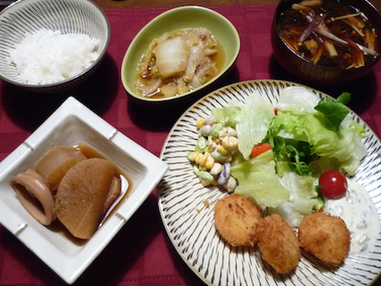 2015.05.20ホタテフライ＆イカ大根＆白菜ツナ煮物3.jpg