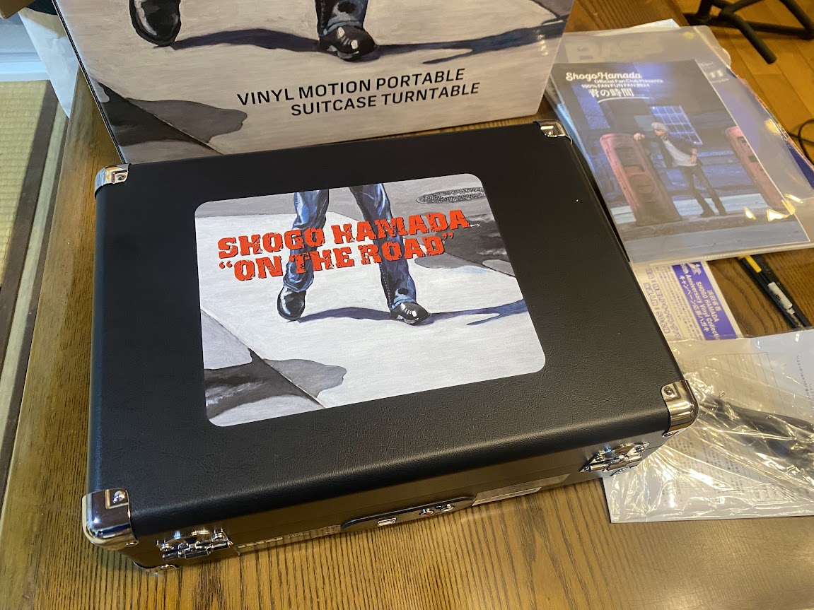 浜田省吾 レコードプレイヤー 浜省 完売】 “ON THE ROAD” ポータブル・レコードプレーヤー