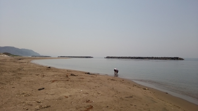 寺泊近くの海岸