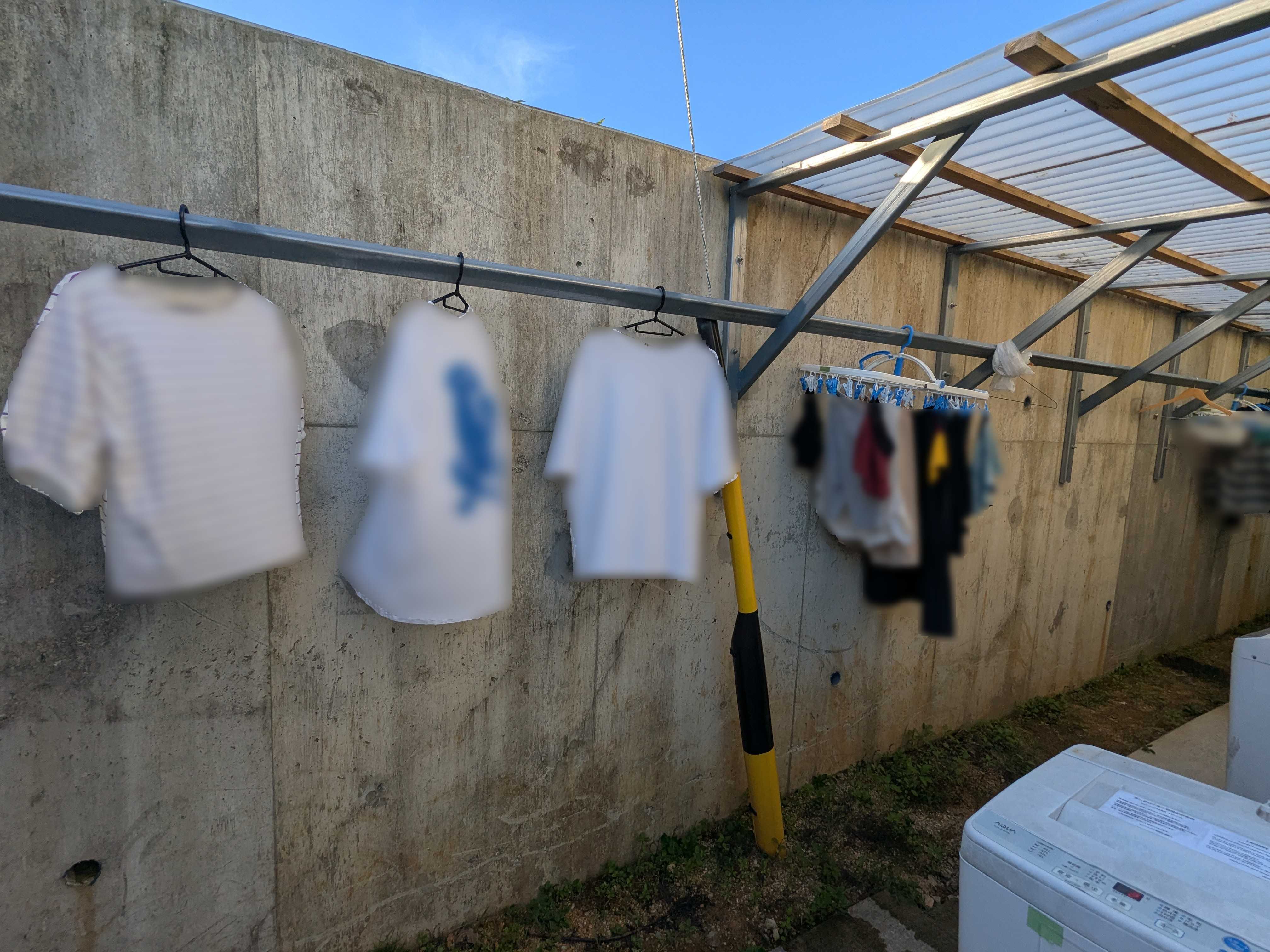 リゾートイン西表島 ランドリー　干し場