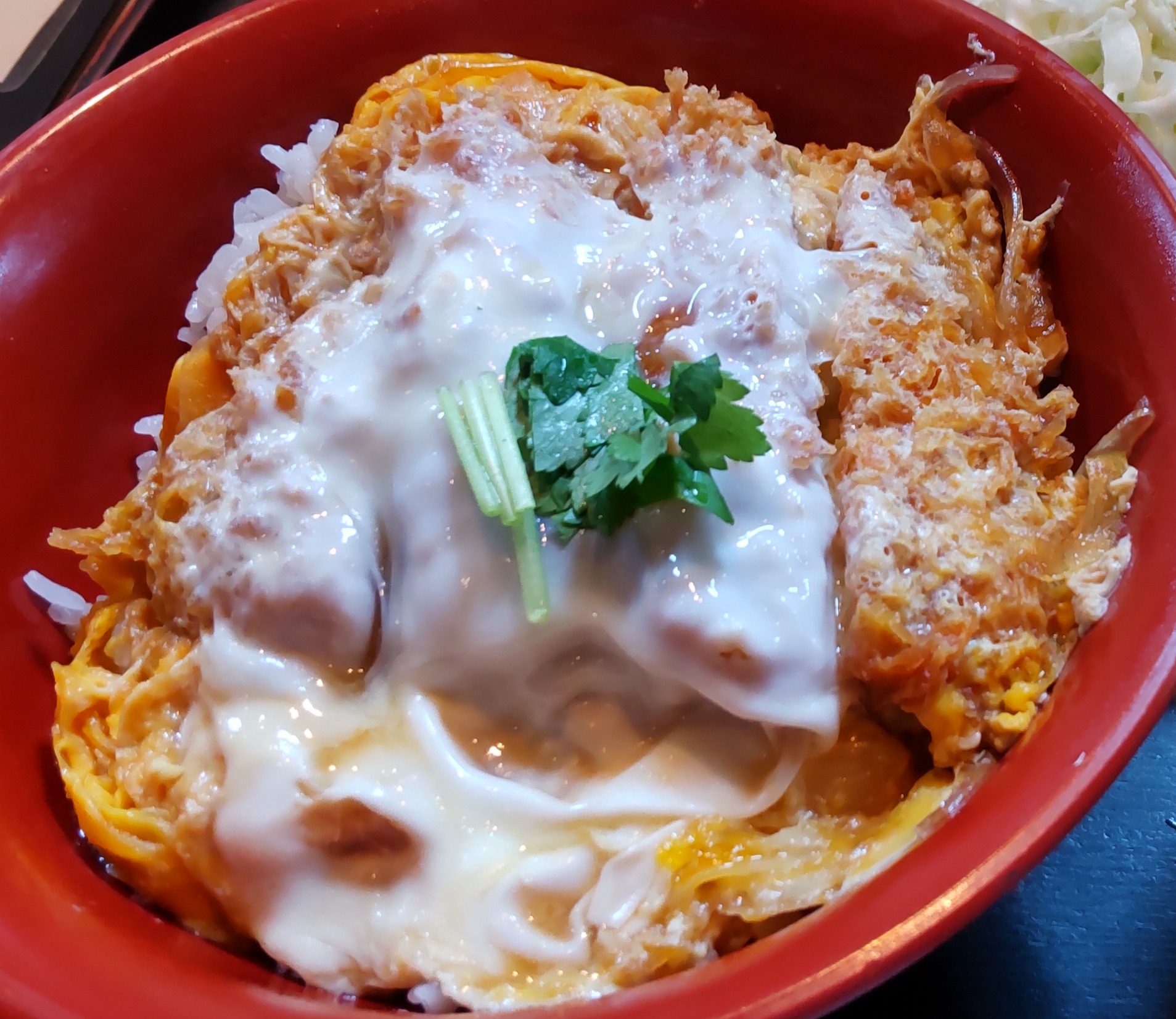 2024/11/16 かつさと 八代店 ハーフかつ丼・キャベツ・とん汁