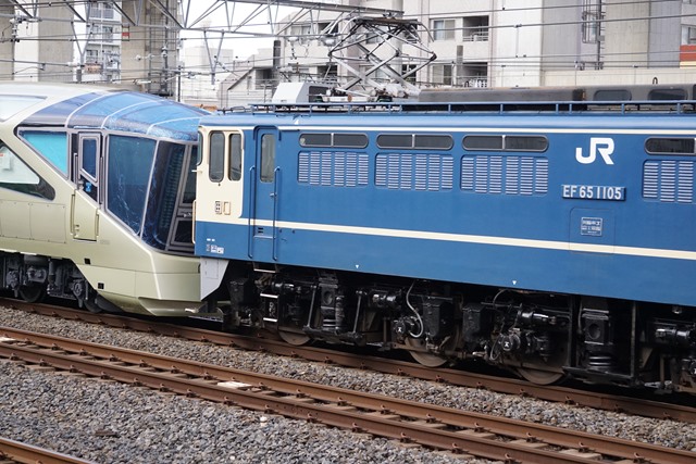 EF65 1105 国鉄色 牽引 「TRAIN SUITE 四季島」甲種3