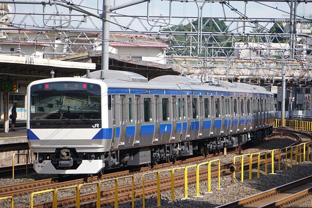 EF64 1030牽引 常磐線E531系 K477編成 配給6