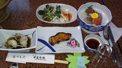寿司屋にて