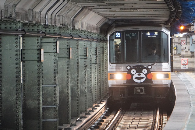 銀座線 惜別 01系 「くまモンラッピング電車」6