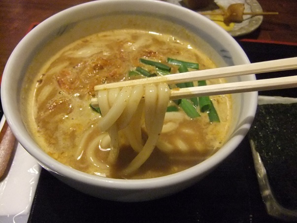 鐘庵静岡駅前店の特製カレーうどん２