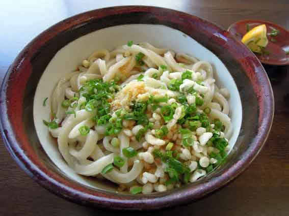 つくだうどんの「ぶっかけうどん」-3♪