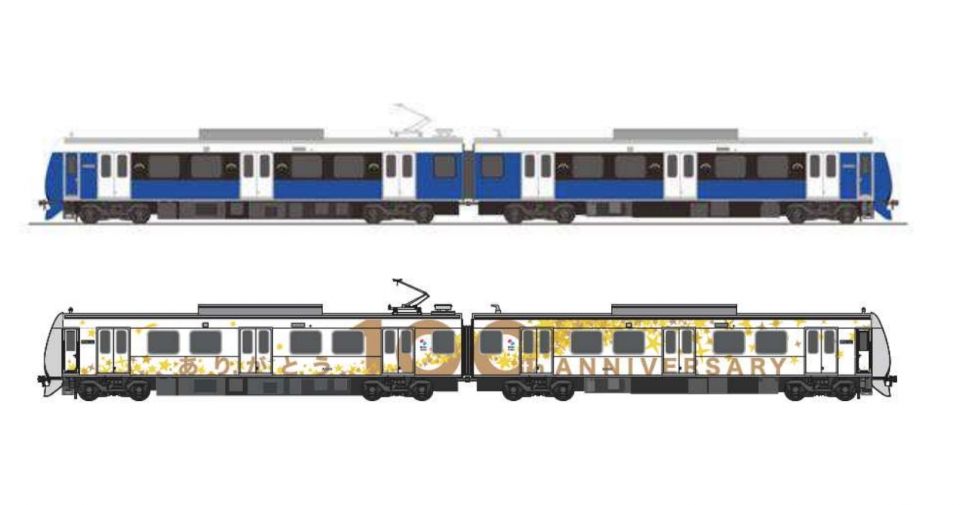 静鉄a3000形 第5編成は 駿河湾 第6編成は100周年記念車両 2019 平成31 年1月14日 月祝 に 長沼車庫で 静鉄新型車両a3000形 第5 6号お披露目イベント を開催 Omr0605のブログ 楽天ブログ