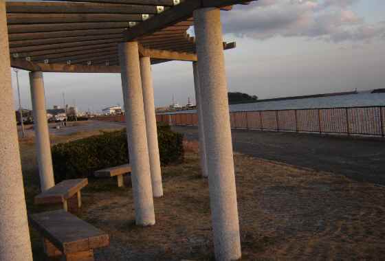 海辺のベンチ.JPG