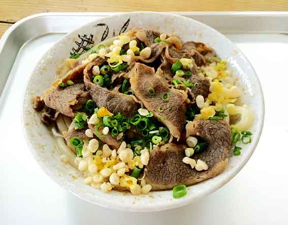 のぶの「肉ひやひやうどん」-2♪