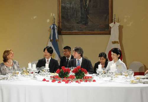 アルゼンチン政府高官と夕食