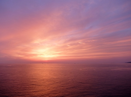 海　夕日　絶景　温泉　田舎暮らし