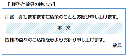 ビジネスマナー 拝啓と敬具の正しい使い方 社会人の出世のうはう 楽天ブログ